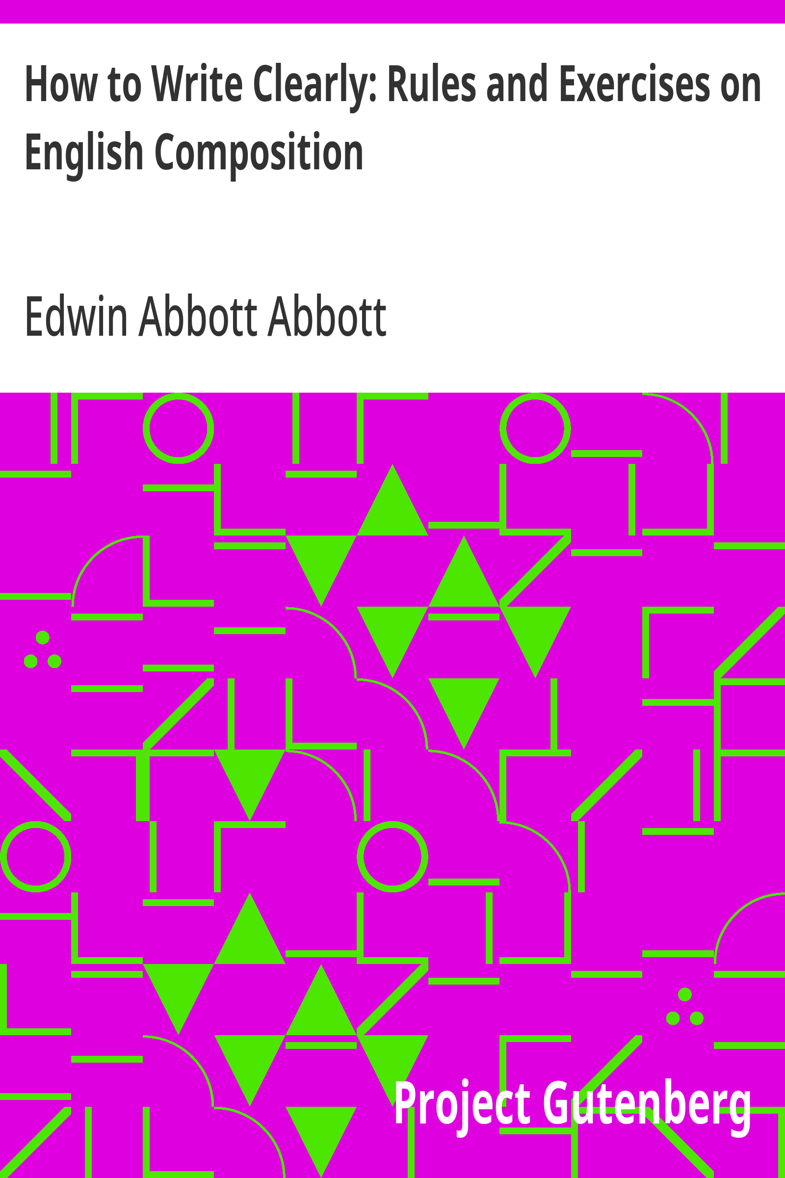 Cover: How to Write Clearly Rules and Exercises on English Composition