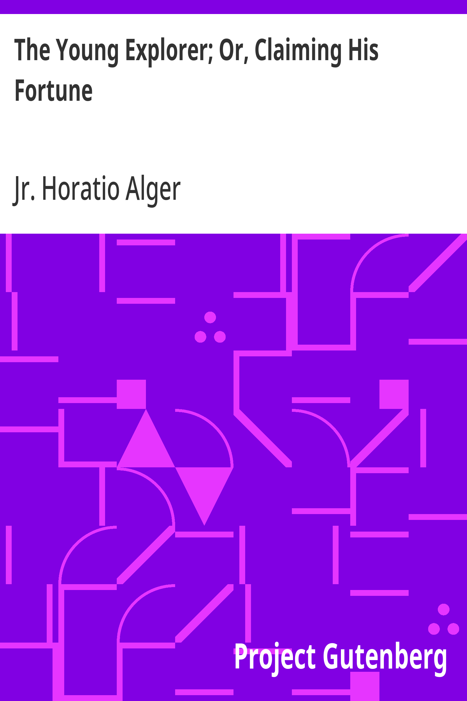 Cover: The Young Explorer; Or, Claiming His Fortune