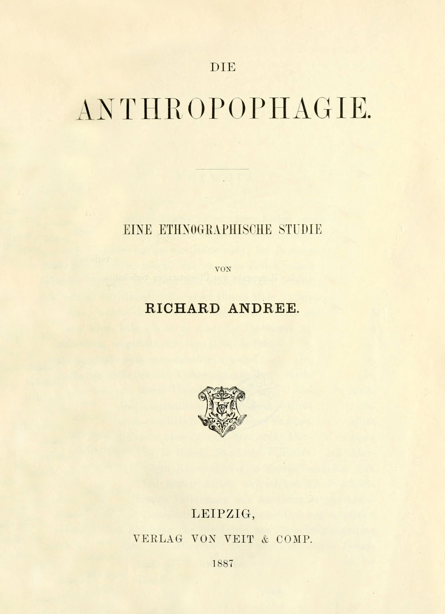 Cover: Die Anthropophagie