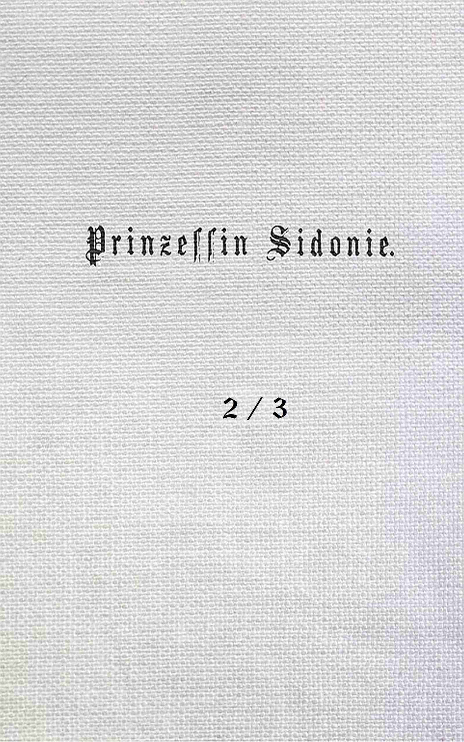 Cover: Prinzessin Sidonie (Band 2 3)