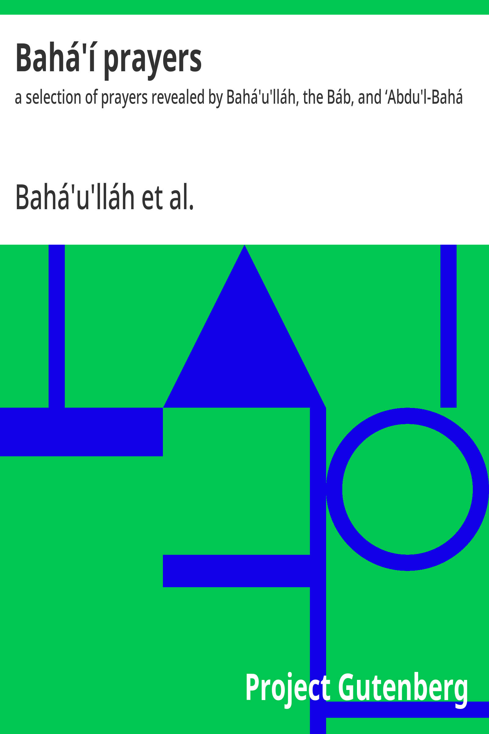 Cover: Bahá'í prayers