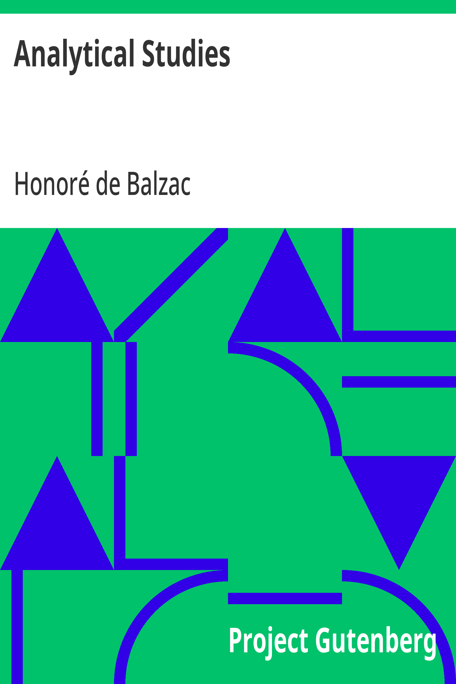 Cover: Analytical Studies