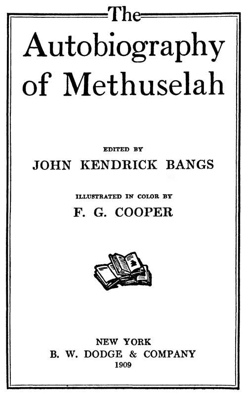 Cover: The Autobiography of Methuselah