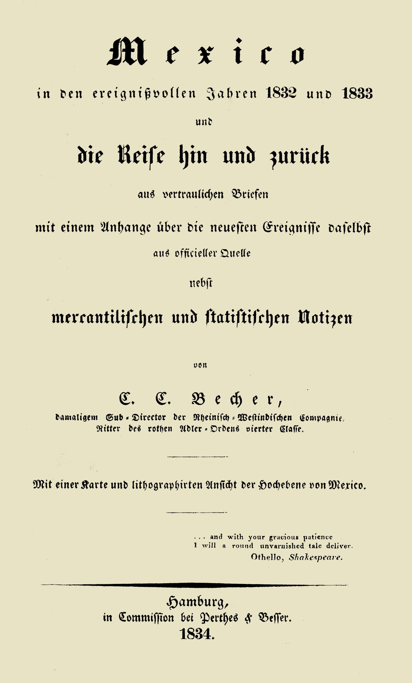 Cover: Mexico in den ereignißvollen Jahren 1832 und 1833
