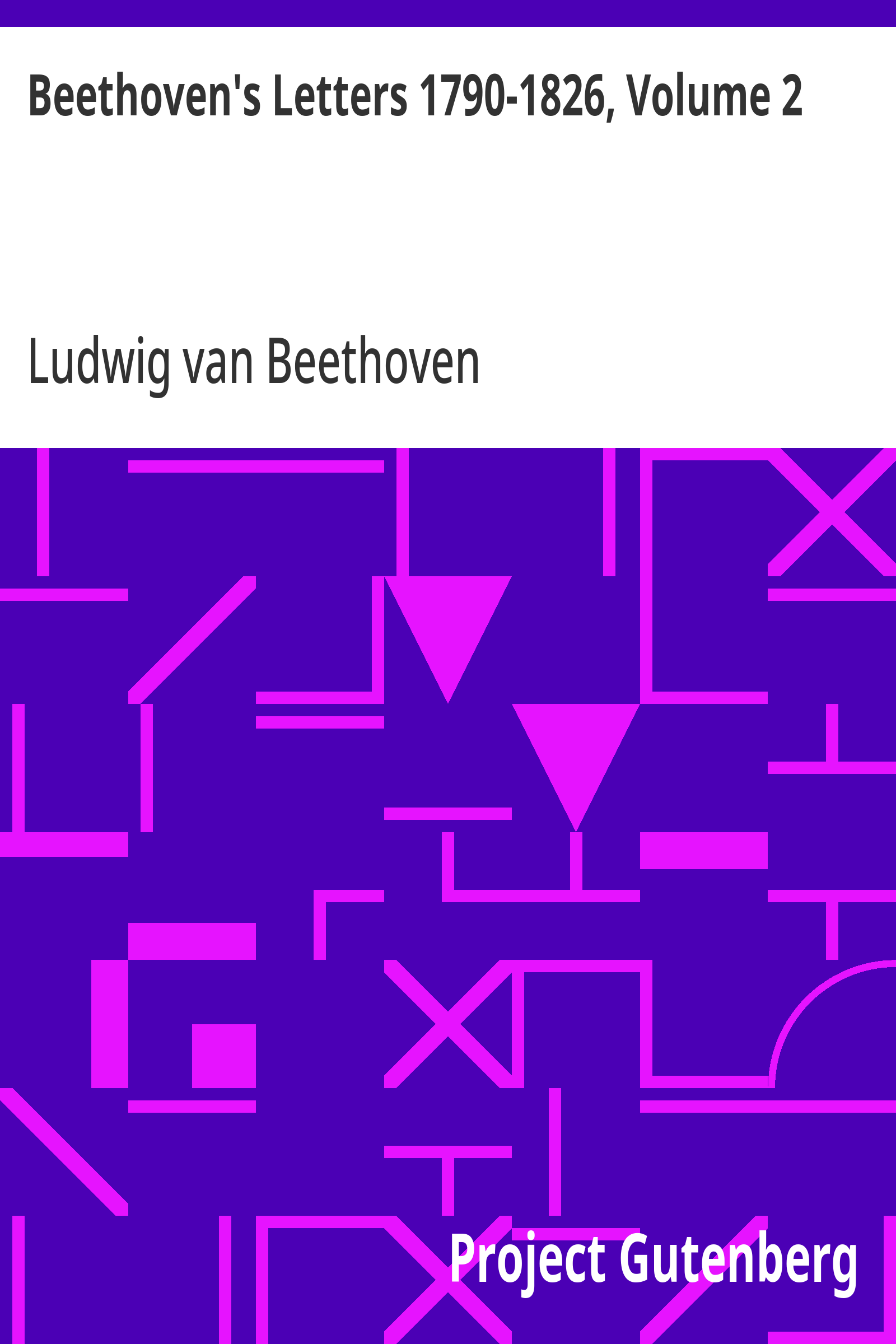 Cover: Beethoven's Letters 1790 1826, Volume 2