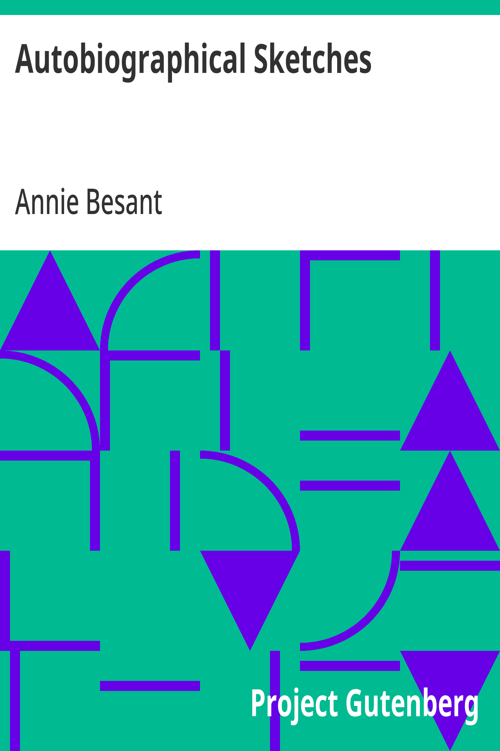 Cover: Autobiographical Sketches