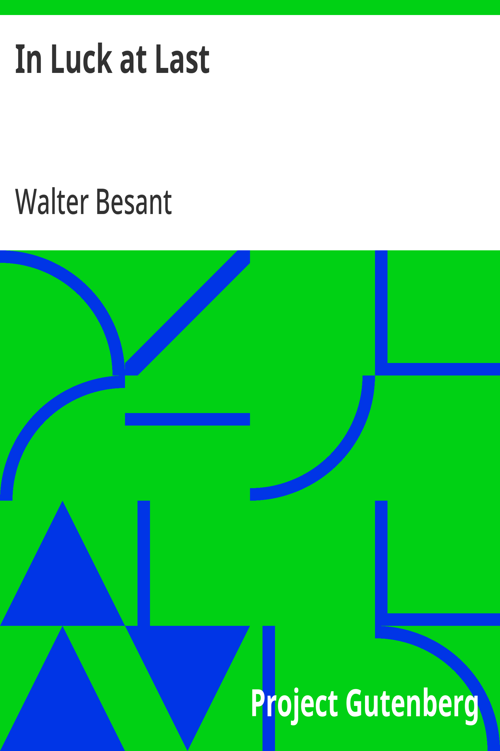 Cover: In Luck at Last