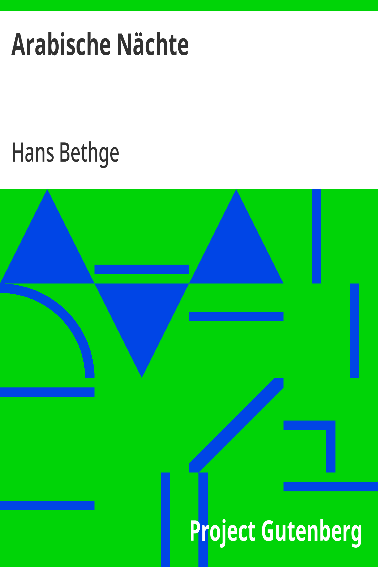 Cover: Arabische Nächte
