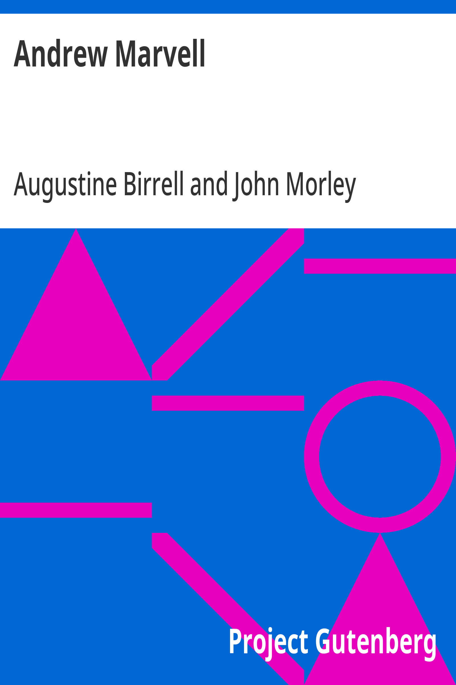 Cover: Andrew Marvell