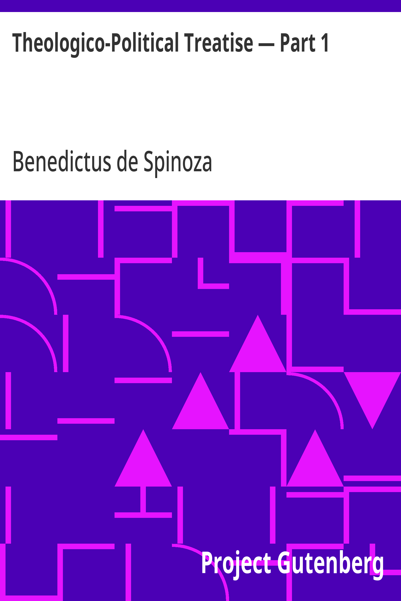 Cover: Theologico Political Treatise — Part 1