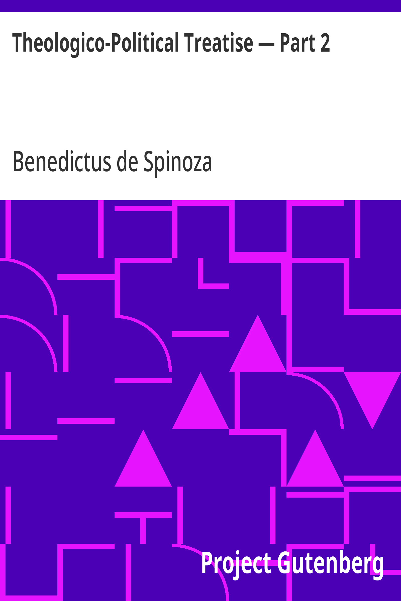 Cover: Theologico Political Treatise — Part 2