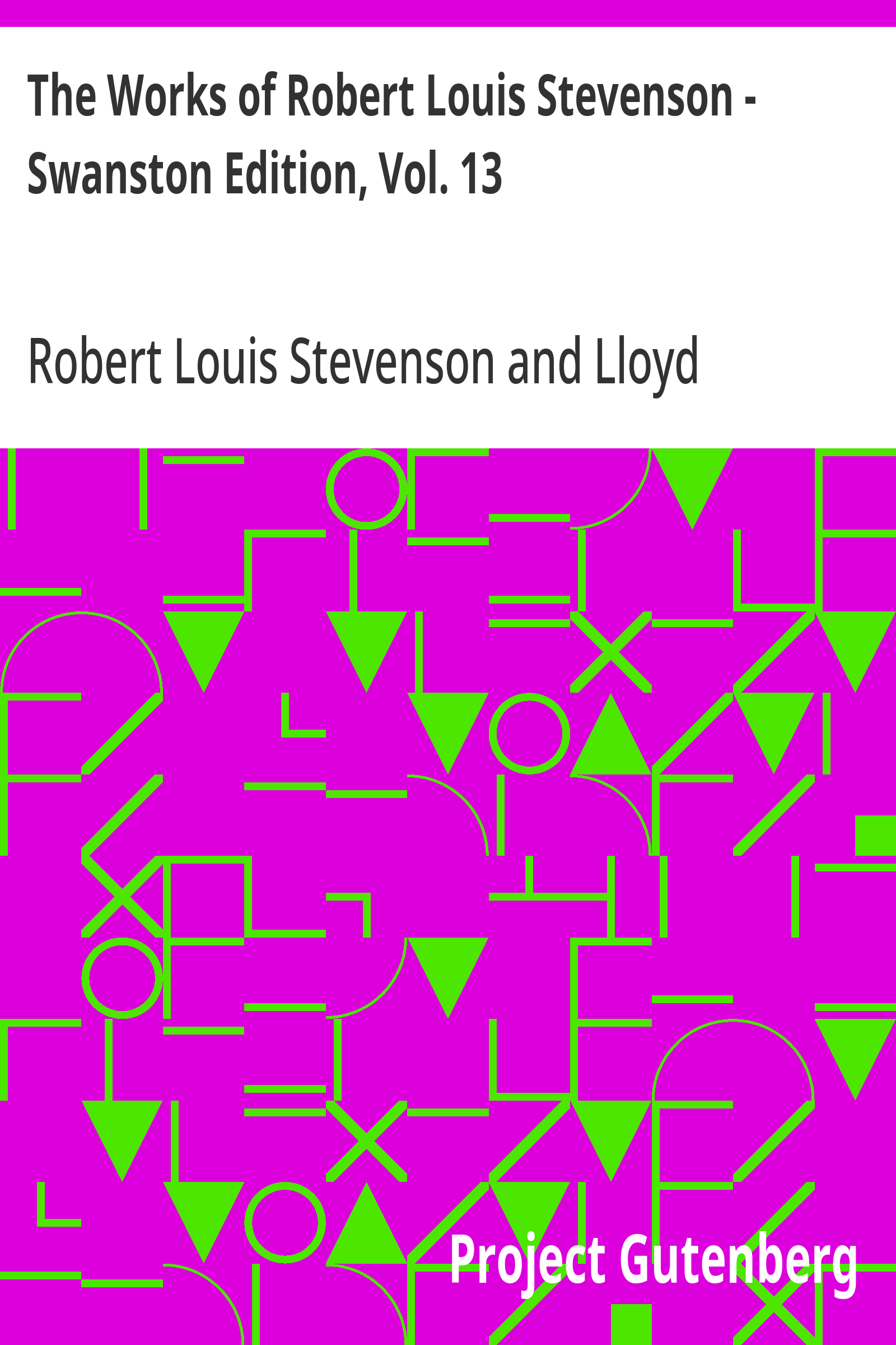 Cover: Swanston Edition, Vol. 13