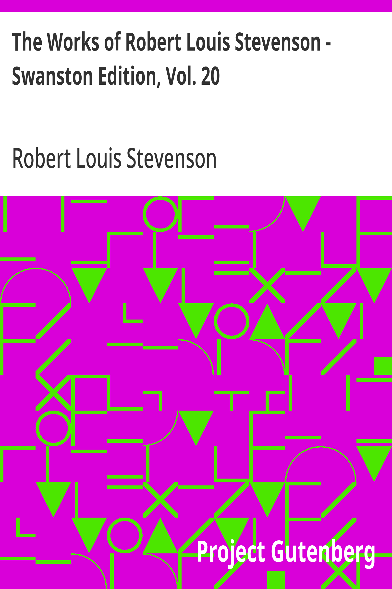 Cover: Swanston Edition, Vol. 20