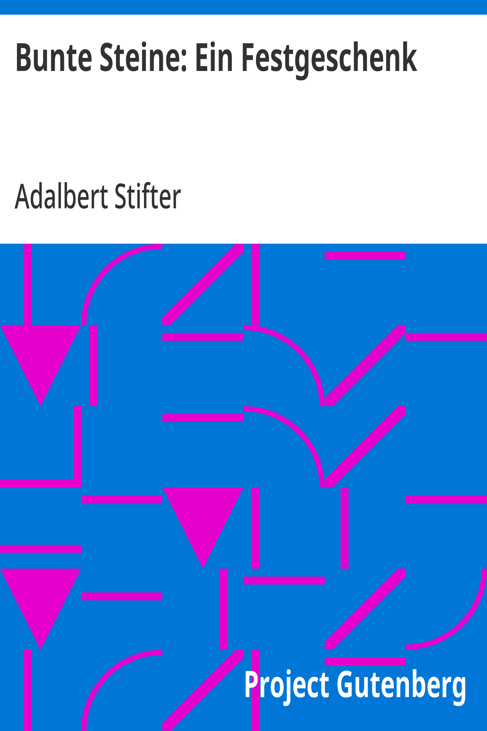 Cover: Bunte Steine Ein Festgeschenk