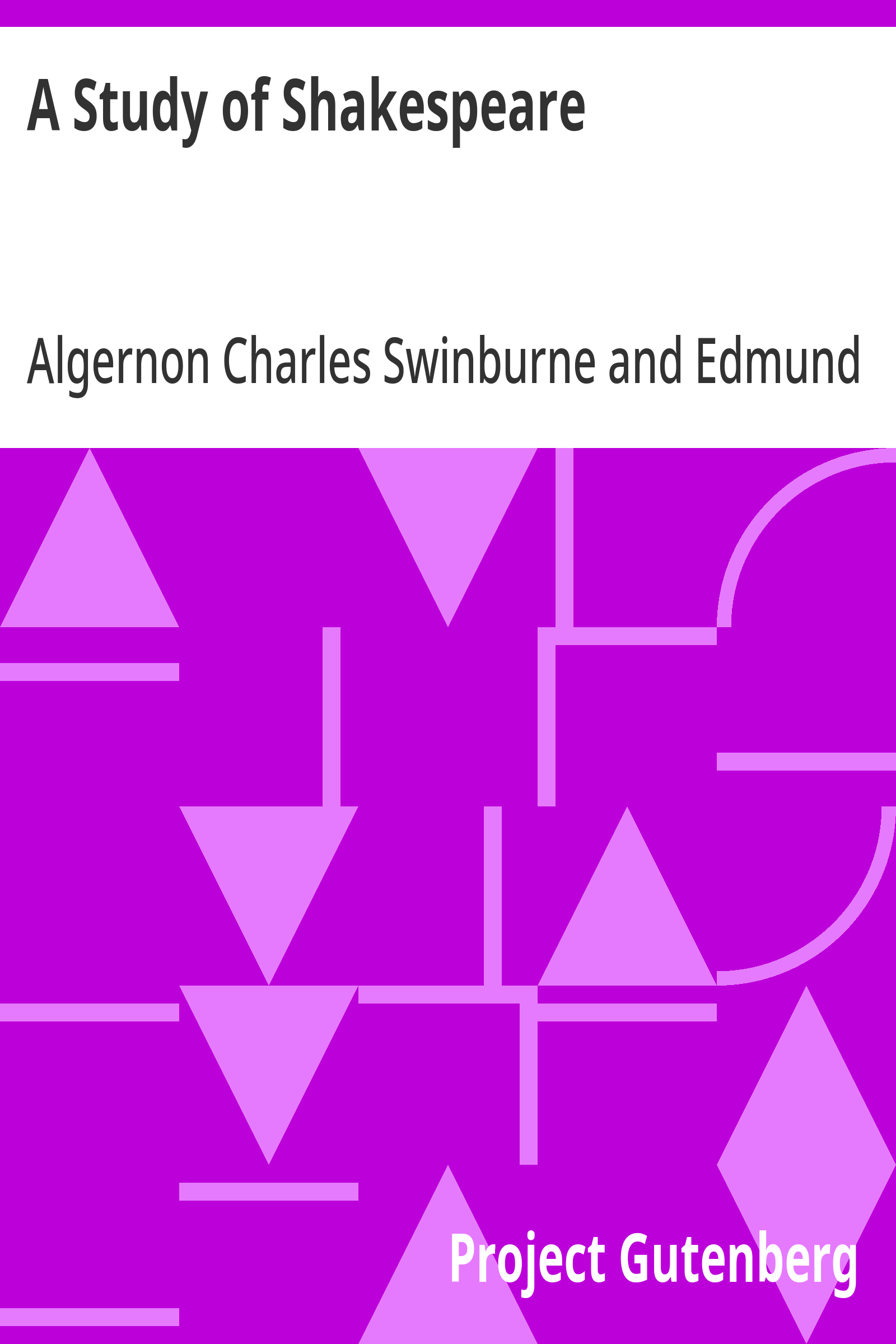 Cover: A Study of Shakespeare