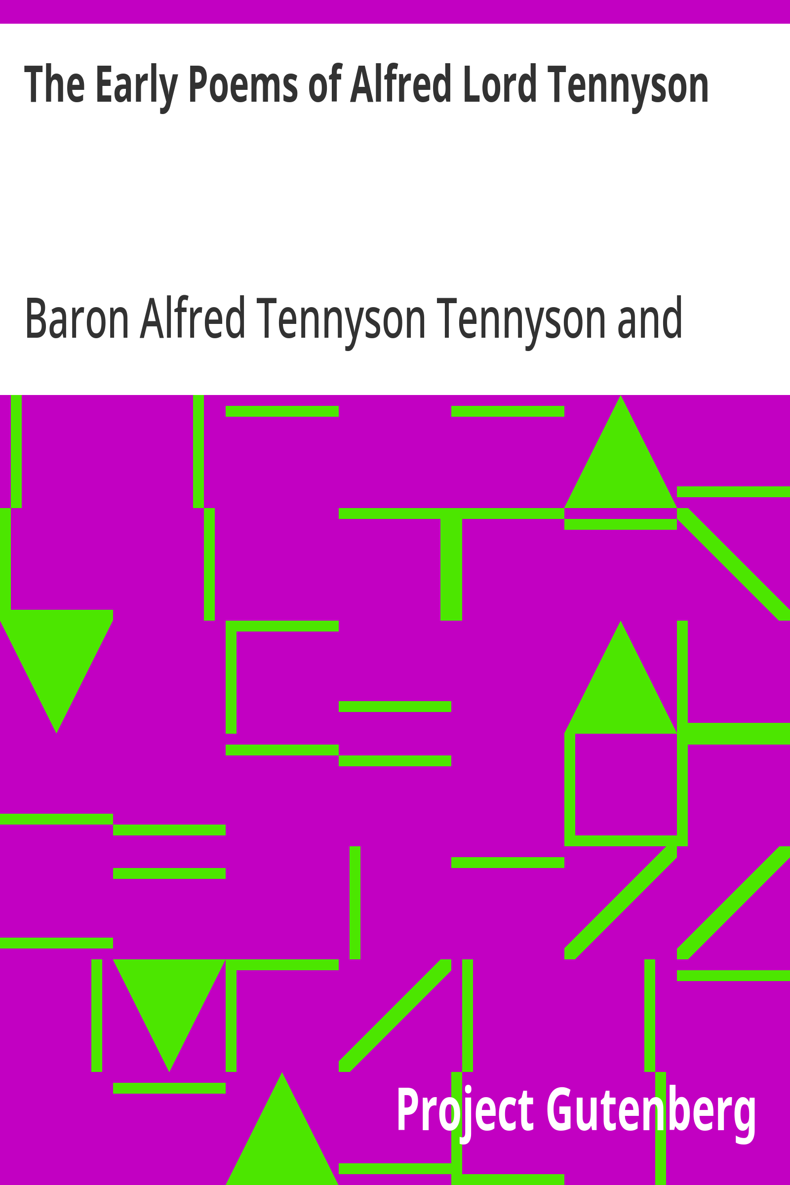 Cover: The Early Poems of Alfred Lord Tennyson