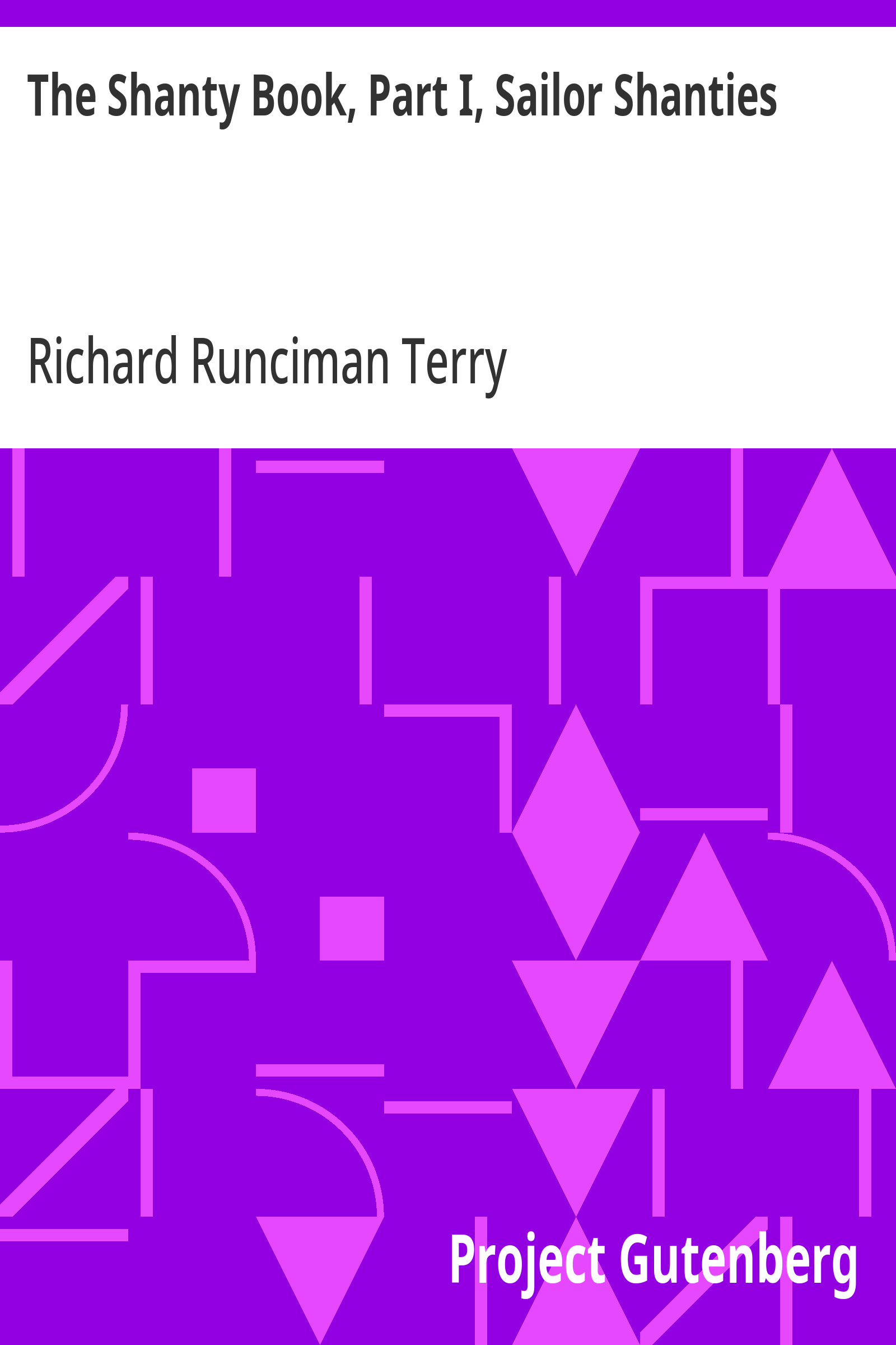 Cover: The Shanty Book, Part I, Sailor Shanties