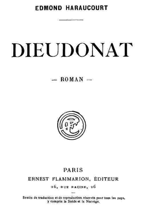 Cover: Dieudonat Roman [PG 61524]