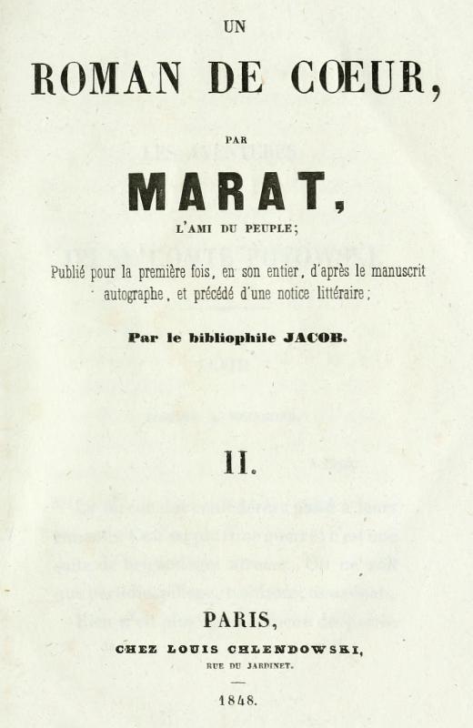 Cover: Les aventures du jeune Comte Potowski, Vol. 2 (of 2) Un roman de coeur par Marat, l'ami du peuple [PG 58366]
