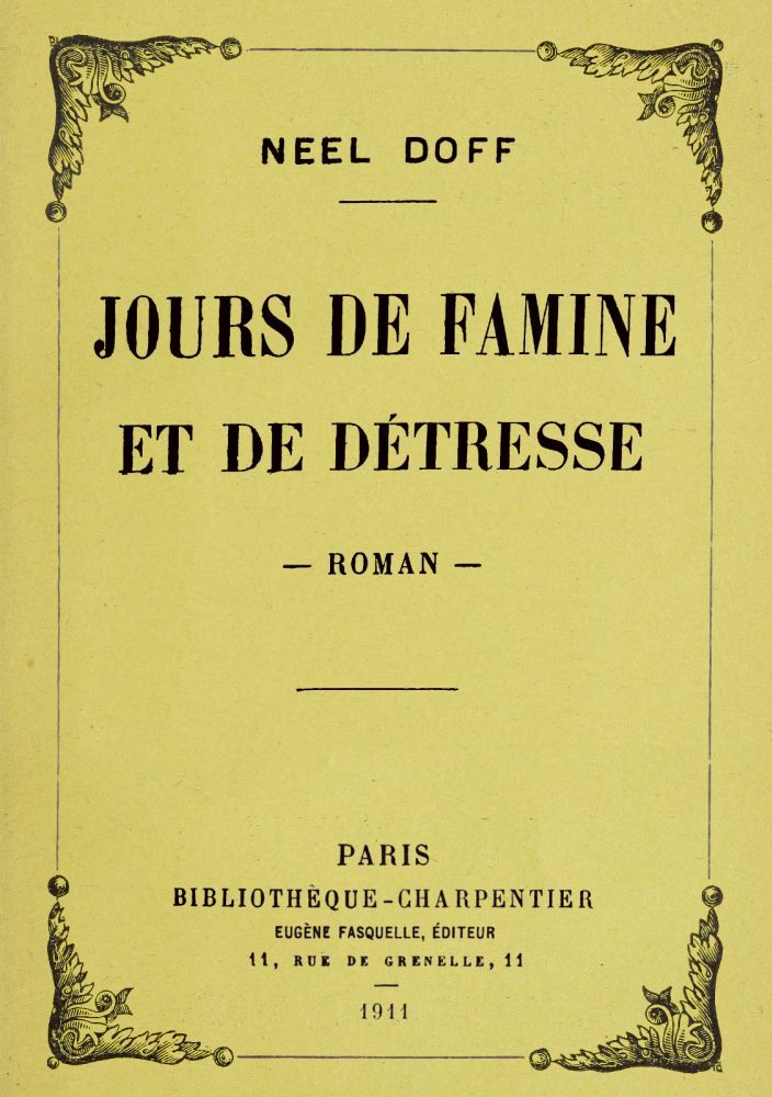Cover: Jours de famine et de détresse roman [PG 63773]