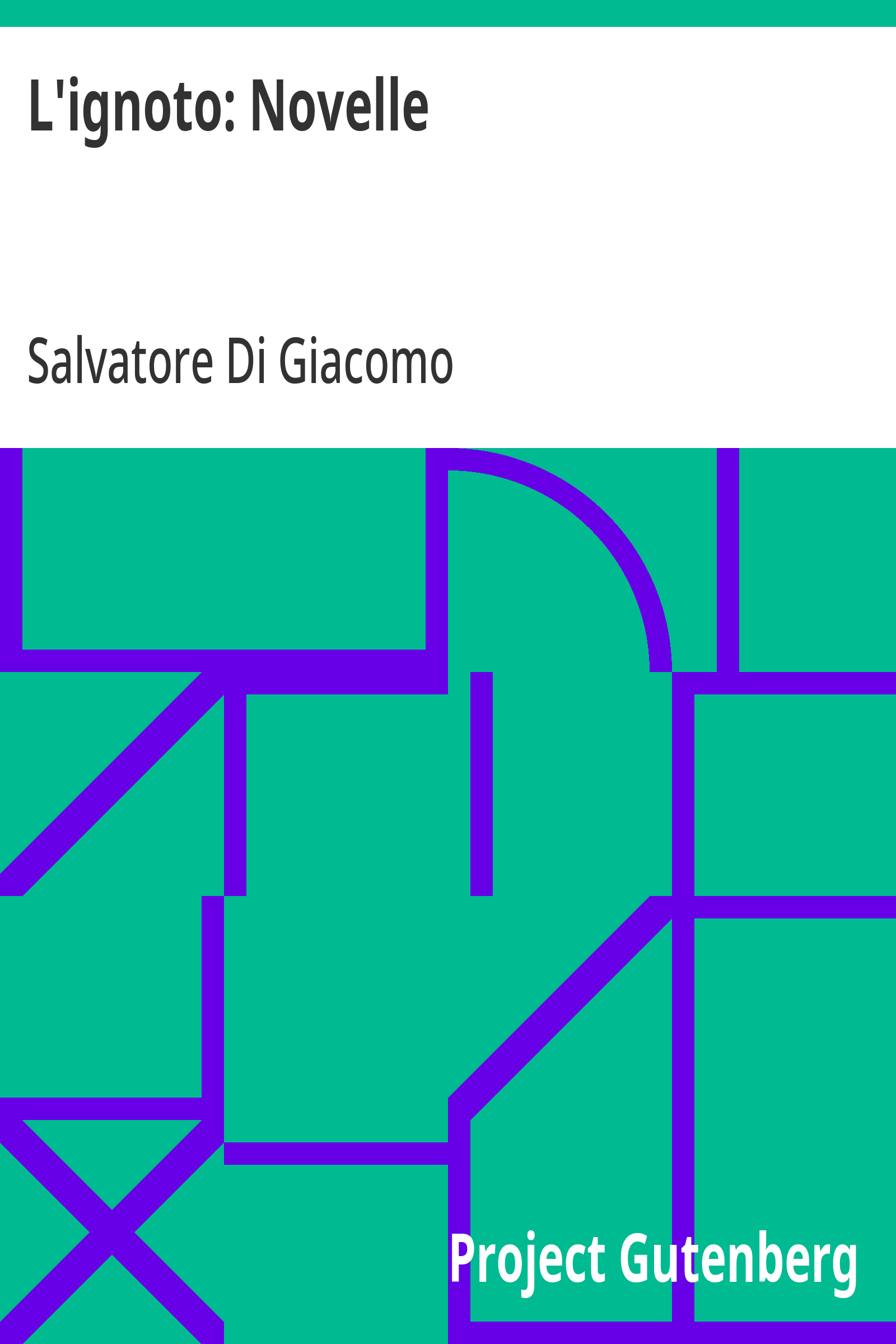 Cover: L'ignoto Novelle [PG 30771]