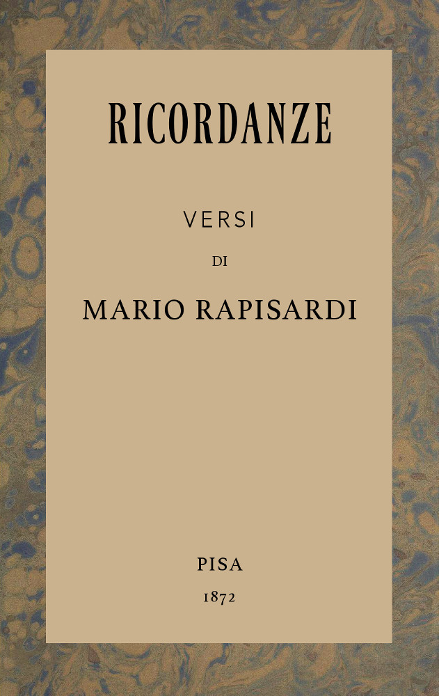 Cover: Ricordanze [PG 62563]