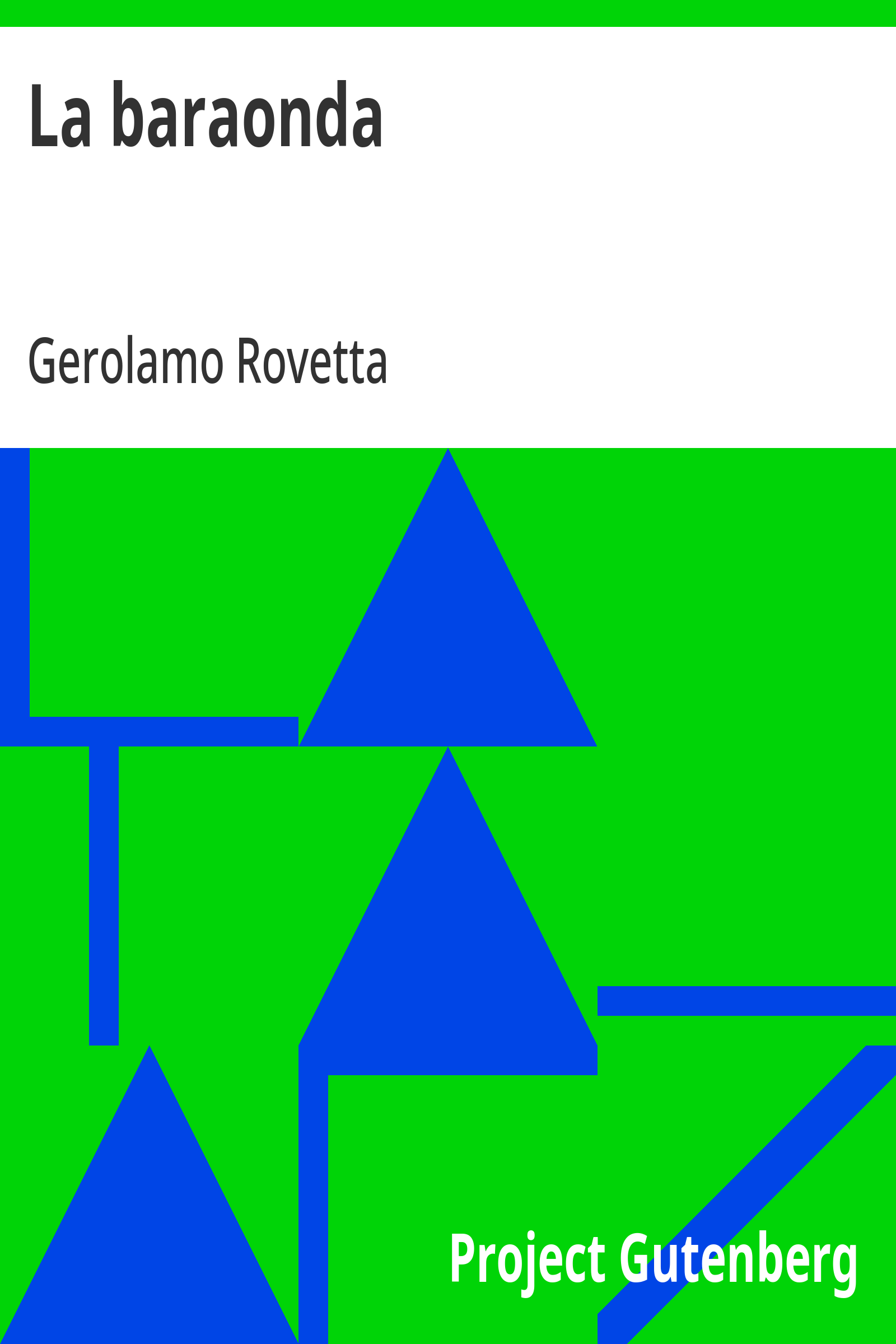Cover: La baraonda [PG 28785]