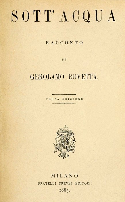 Cover: Sott'acqua racconto [PG 42684]