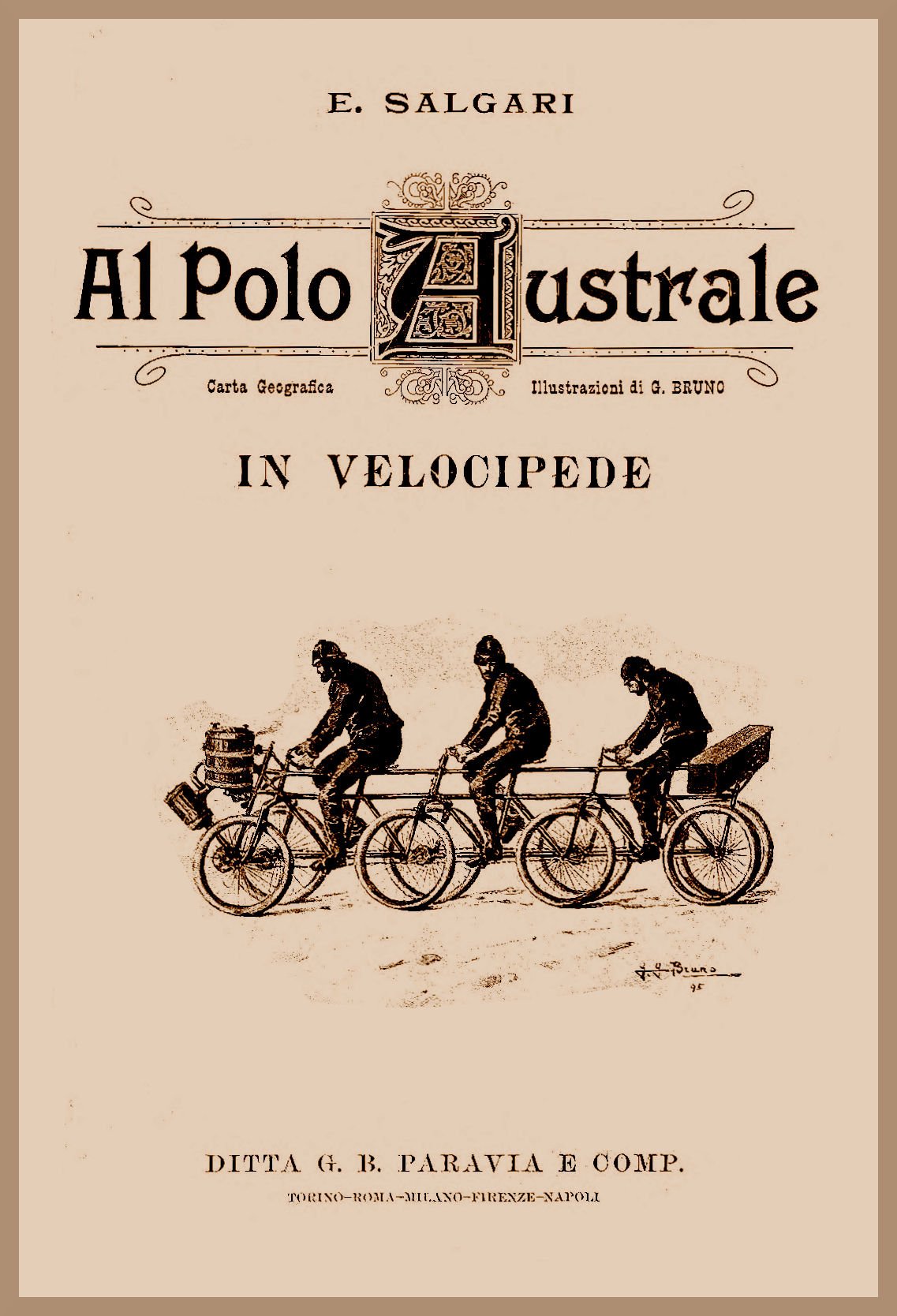 Cover: Al polo australe in velocipede [PG 74341]