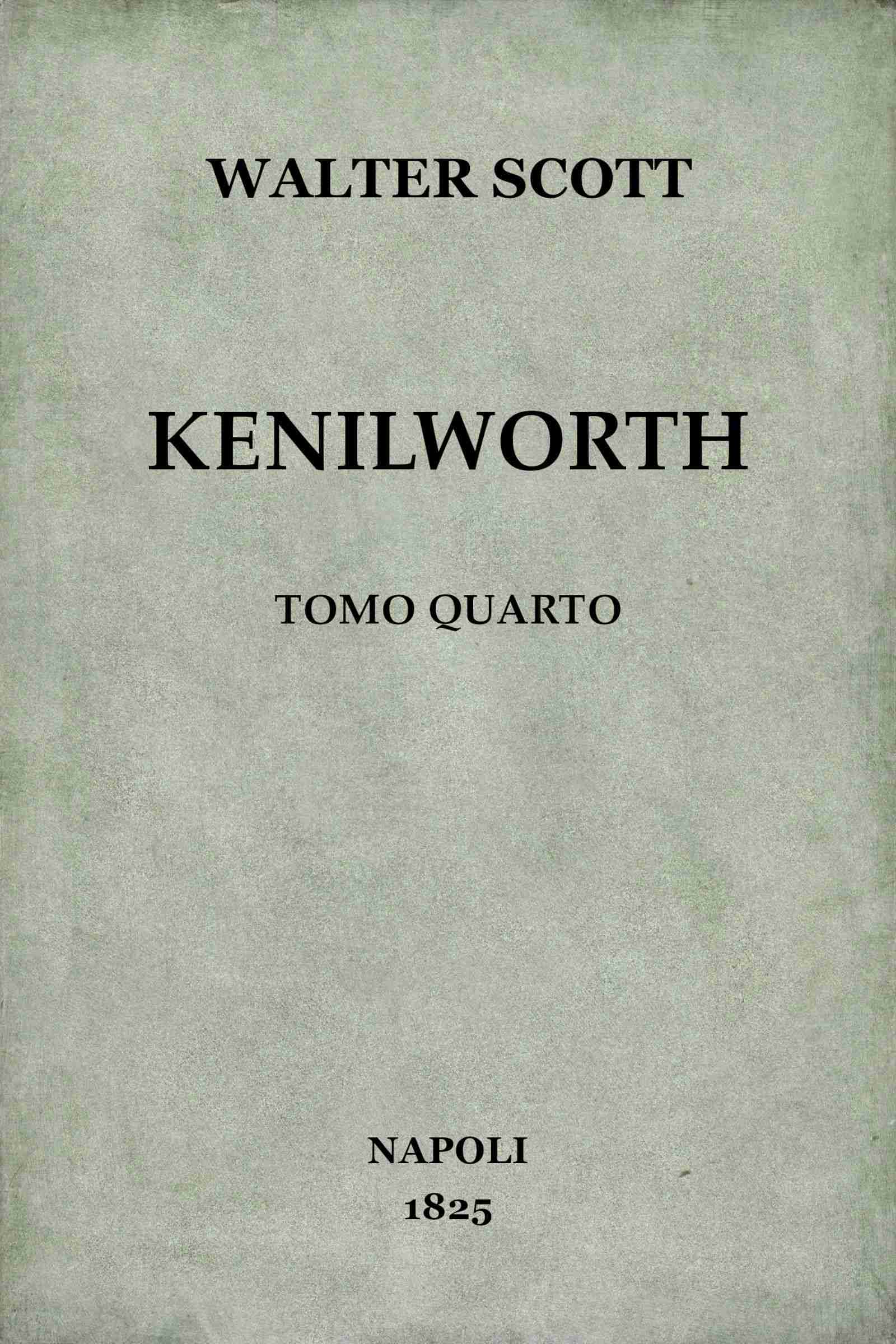 Cover: Kenilworth, vol. 4 4 [PG 79032]