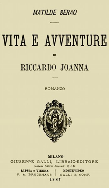 Cover: Vita e avventure di Riccardo Joanna romanzo [PG 41473]