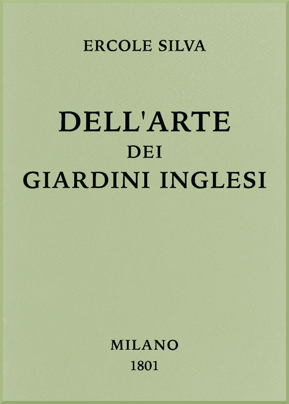 Cover: Dell'arte dei giardini inglesi [PG 56482]