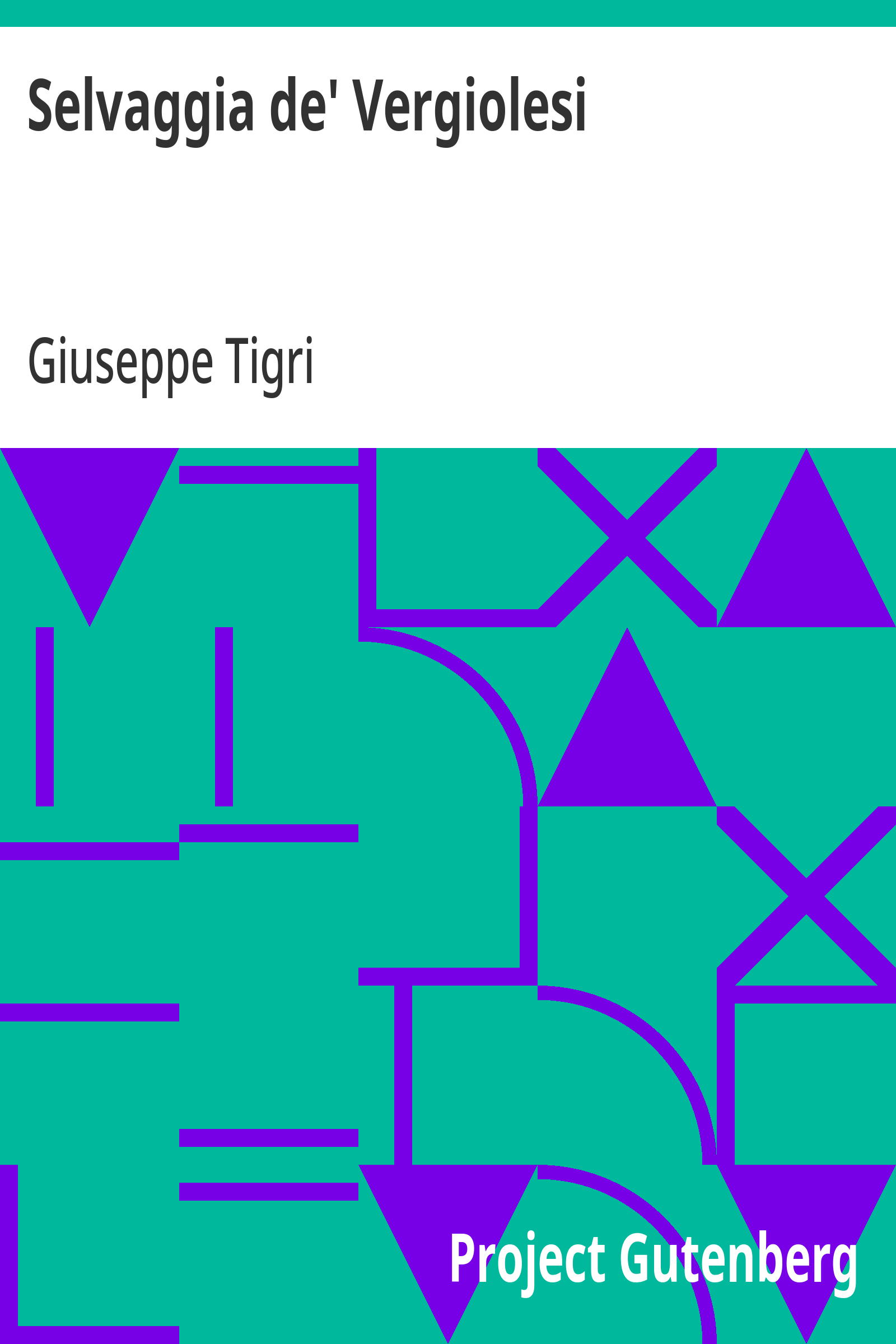 Cover: Selvaggia de' Vergiolesi [PG 35321]