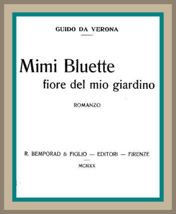 Cover: Mimi Bluette, fiore del mio giardino romanzo [PG 47074]