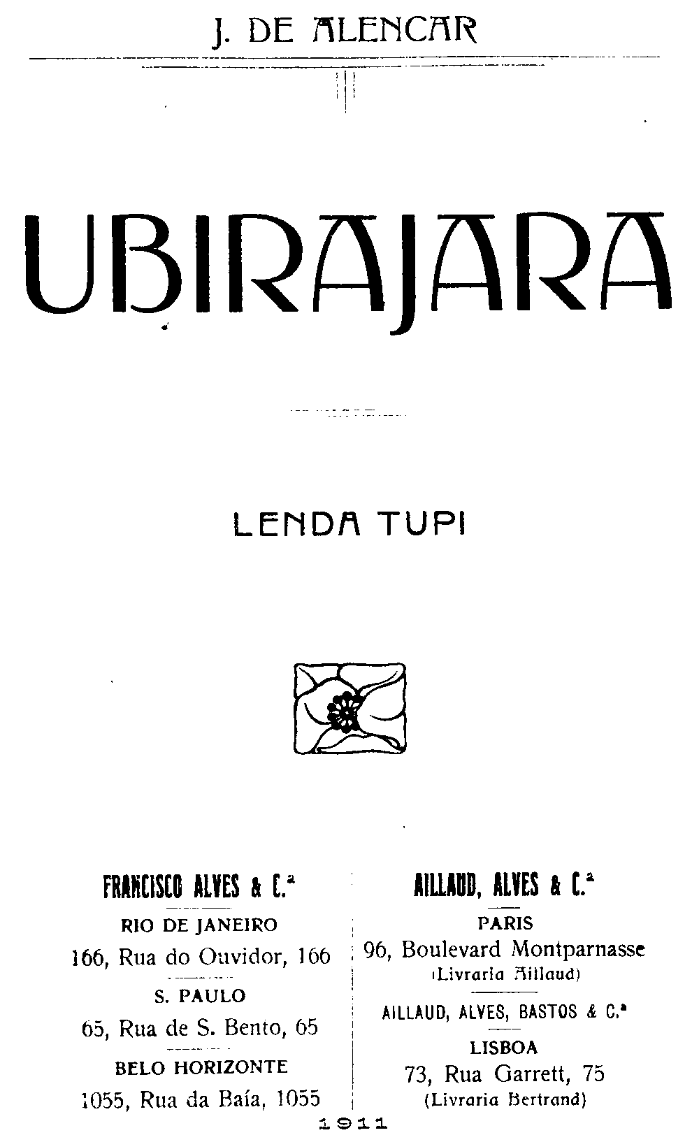 Cover: Ubirajara Lenda Tupi [PG 38496]