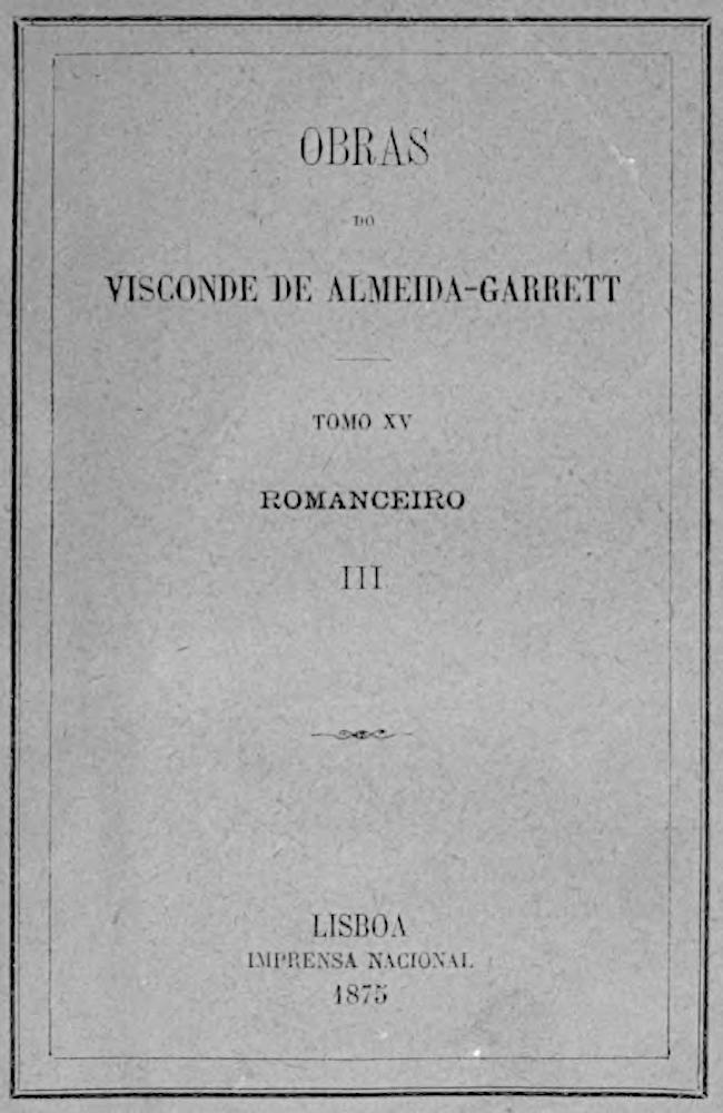 Cover: Romanceiro III Romances Cavalherescos Antigos [PG 63439]