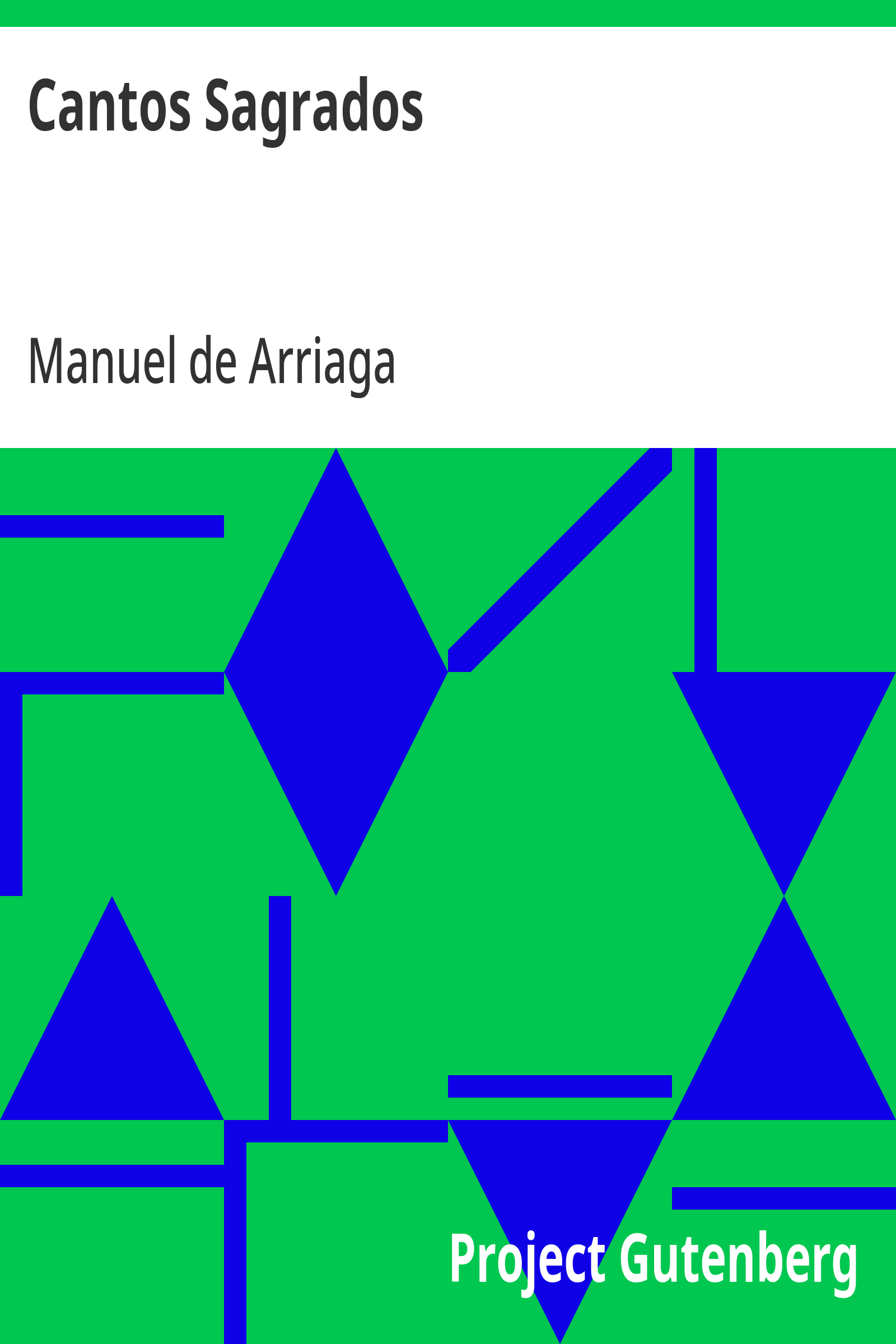 Cover: Cantos Sagrados [PG 22299]