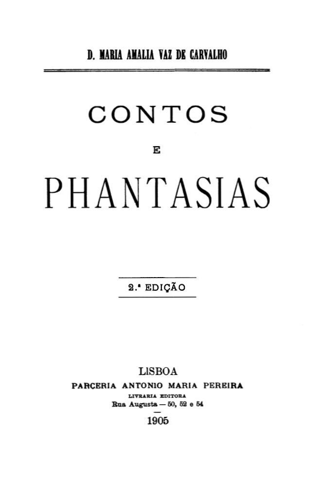 Cover: Contos e Phantasias [PG 63406]