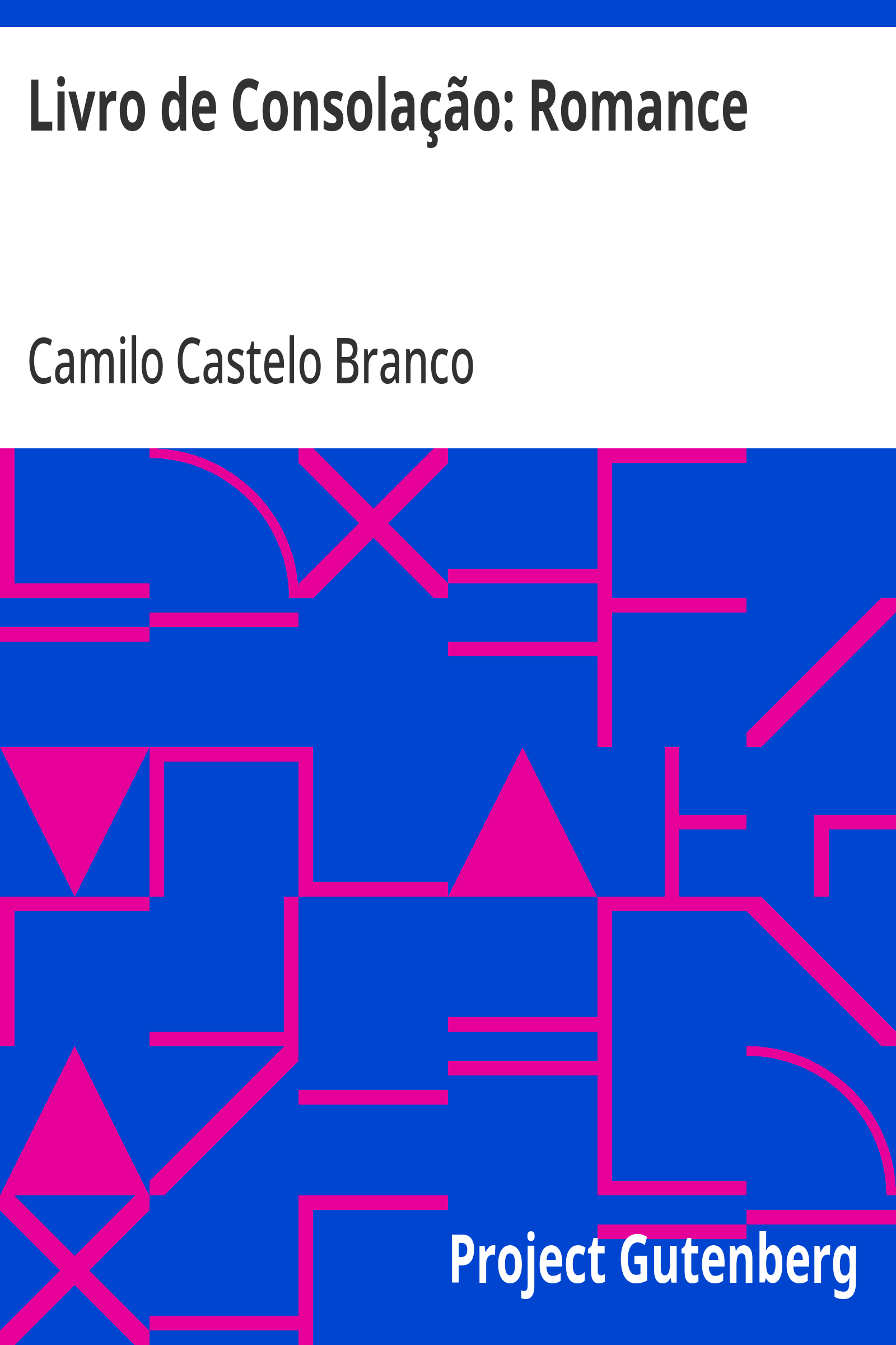 Cover: Livro de Consolação Romance [PG 34756]