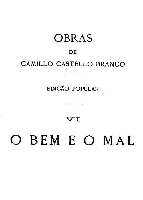Cover: O Bem e o Mal Romance [PG 62624]