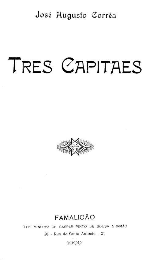 Cover: Tres capitaes [PG 61554]