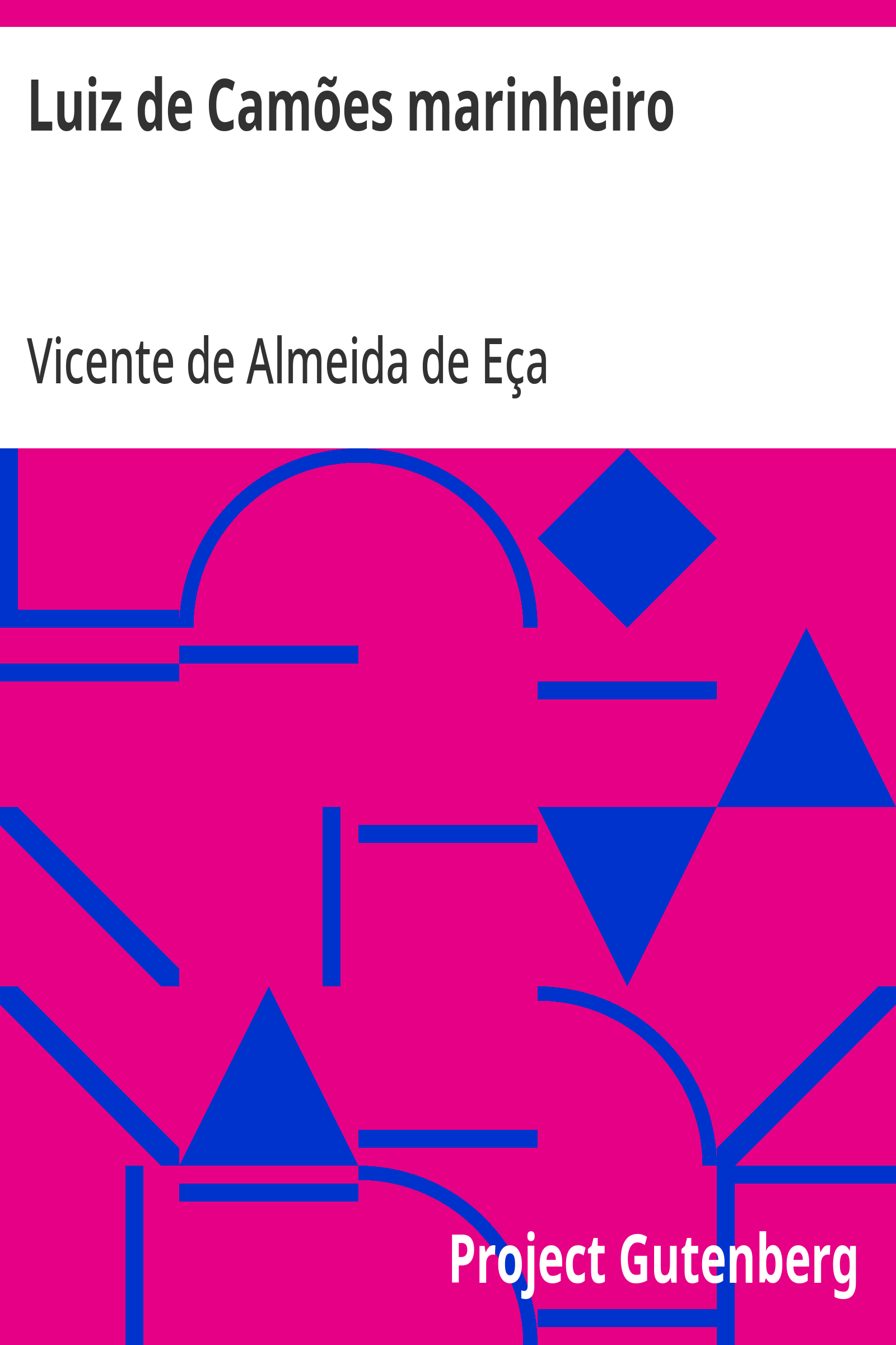 Cover: Luiz de Camões marinheiro [PG 21779]