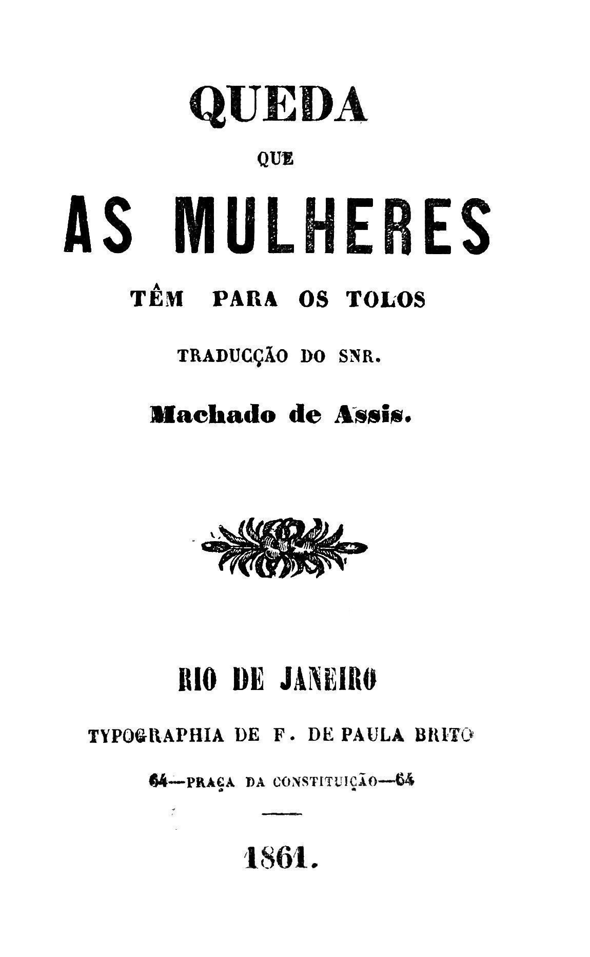 Cover: Quéda que as Mulheres Têm para os Tolos [PG 59620]