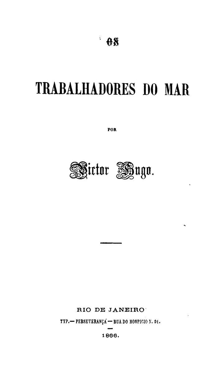 Cover: Os Trabalhadores do Mar [PG 57895]